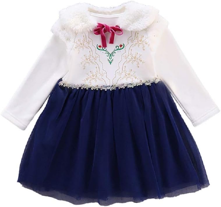 Amazon.co.jp: [MISOAMISO] 子供 ドレス キッズ 長袖 ワンピース 裏